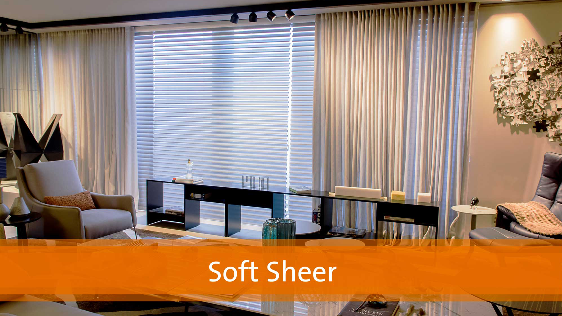 Cortinas sob medida em projeto arquitetônico